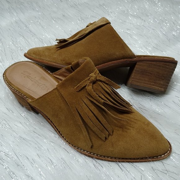 Madewell Shoes - Madewell The Dani Fringed Mule 9.5